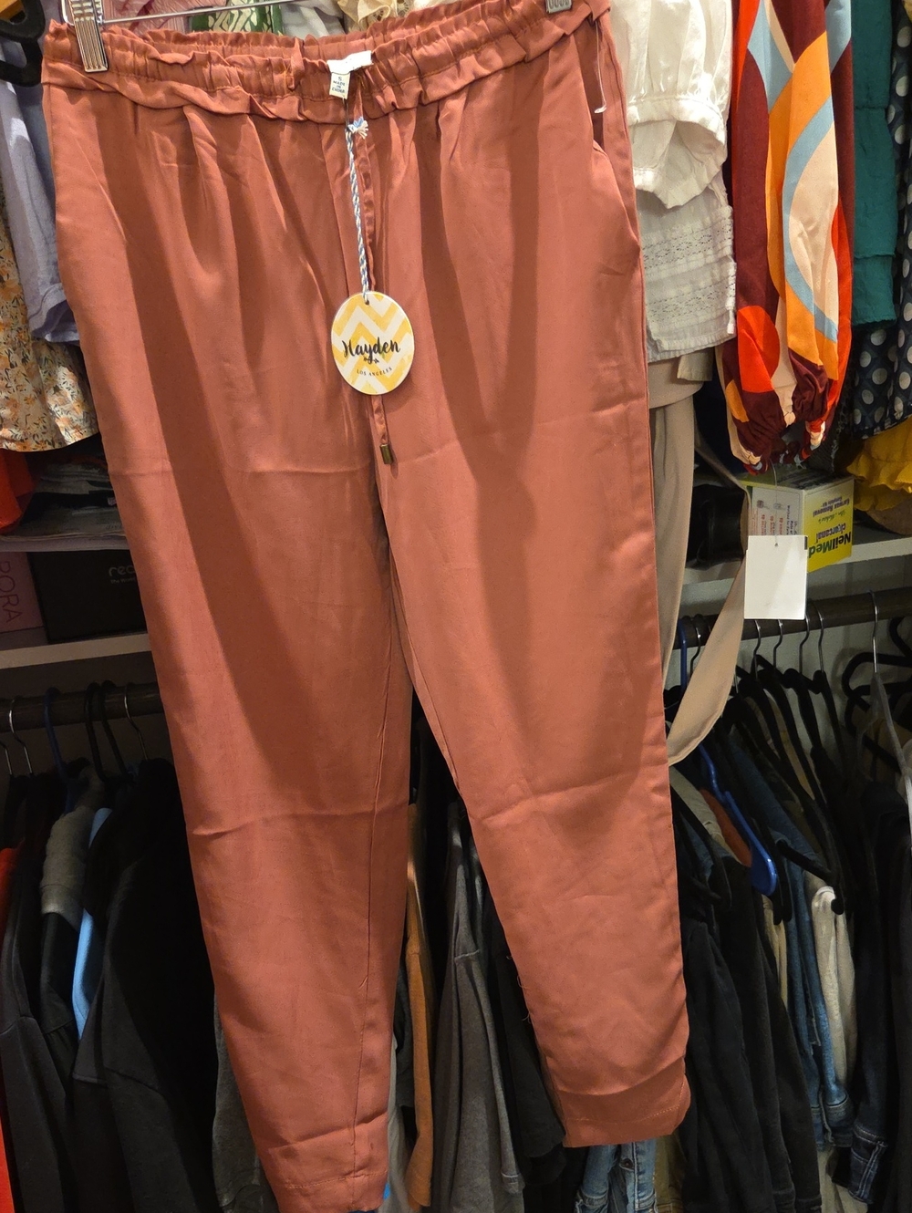 Hayden Dusty Rose Drawstring Joggers